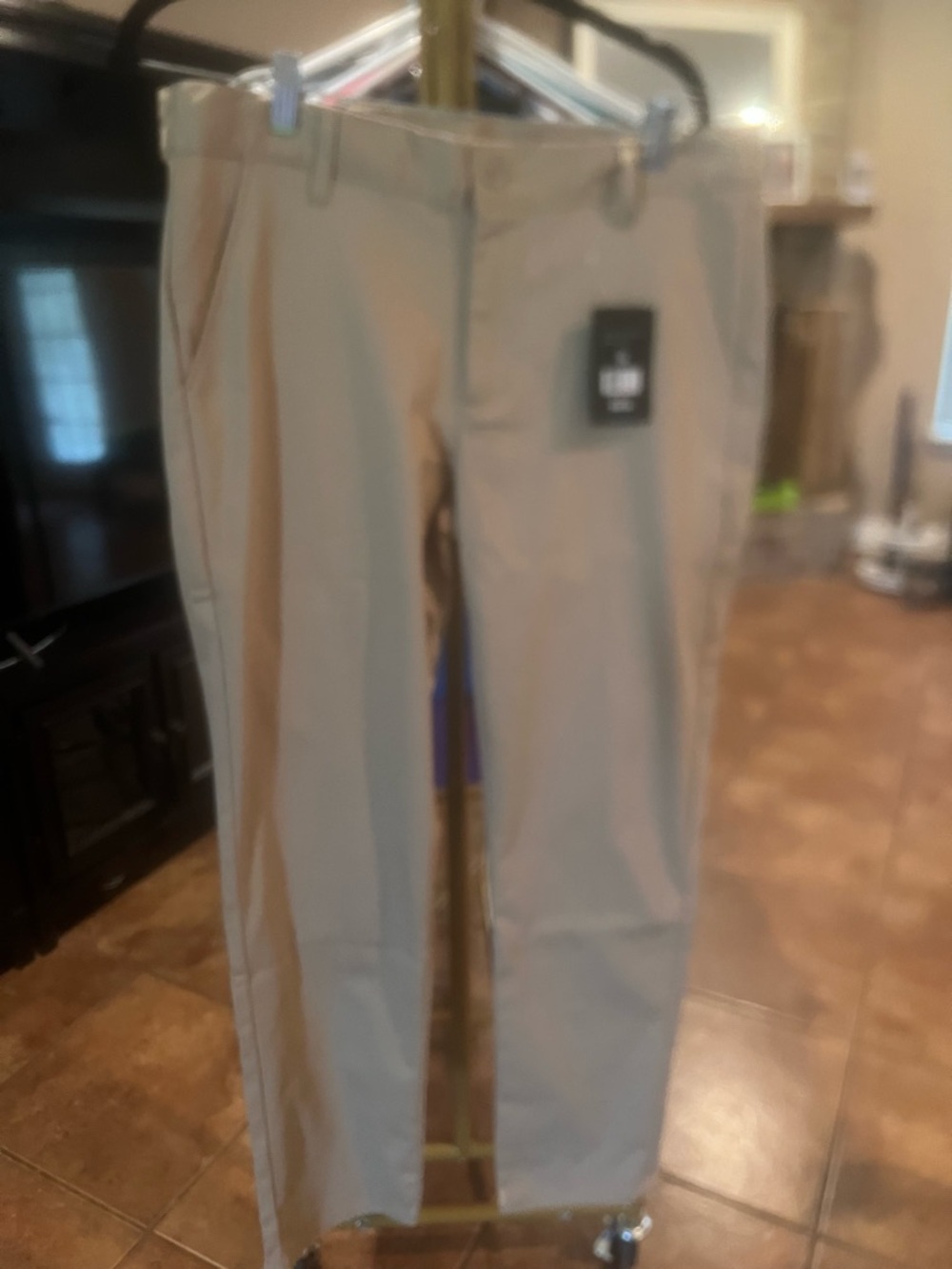 Men's Straight Fit Khaki Chinos - Tan